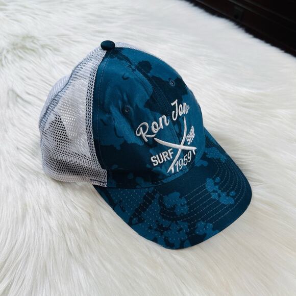 Ron Jon Surf Shop Blue and White Camo Cap - Picture 2 of 5